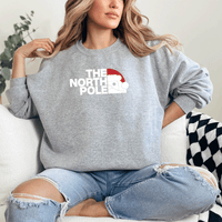 "The North Pole"Relaxed Fit Classic Crew Unisex Sweatshirt