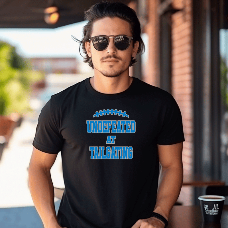 "Undefeated at Tailgating"Men's Crew T-Shirt