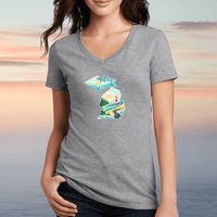 "MI Up North"Women's V-Neck