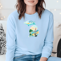 "Up North Escape"Relaxed Fit Long Sleeve Unisex T-Shirt