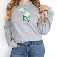 "Up North Escape"Relaxed Fit Long Sleeve Unisex T-Shirt