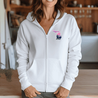 "MI Up North"Basic Full Zip Unisex Hoodie