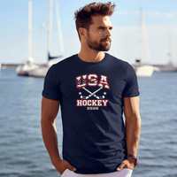 "USA Hockey"Men's Crew T-Shirt