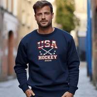 "USA Hockey"Men's Classic Crew Sweatshirt