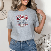 "USA Hockey"Relaxed Fit Crew Unisex T-Shirt