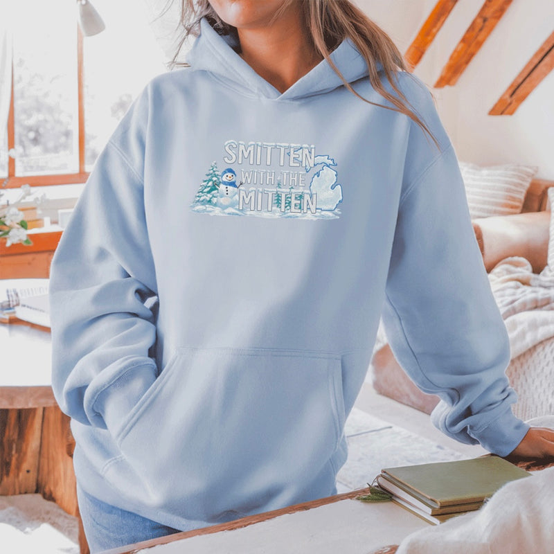 "Winter In The Mitten"Relaxed Fit Classic Unisex Hoodie