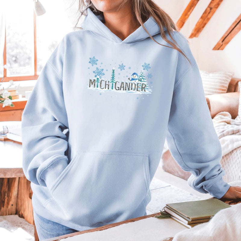 "Winter Michigander"Relaxed Fit Classic Unisex Hoodie