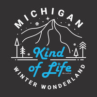 "Winter Kind Of Life"Soft Style Relaxed Fit Hoodie