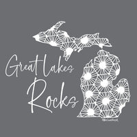 "Great Lakes Rocks"Soft Style Relaxed Fit Hoodie