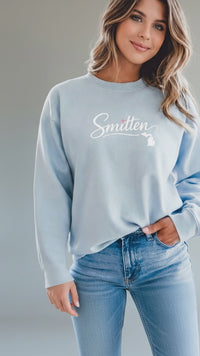"Love Michigan Smitten"Relaxed Fit Classic Crew Unisex Sweatshirt
