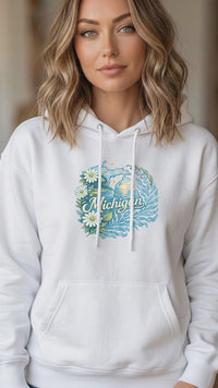 "Michigan In Bloom"Relaxed Fit Classic Unisex Hoodie