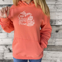 "Michigan Love Where You're From"Relaxed Fit Classic Unisex Hoodie