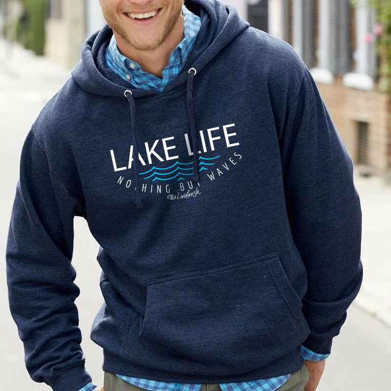 "Lake Life WAVES"Men's Classic Hoodie Sale