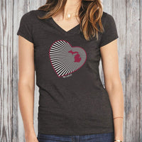 "Michigan Heart"Women's V-Neck