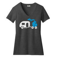 "Michigan Camper"Women's V-Neck