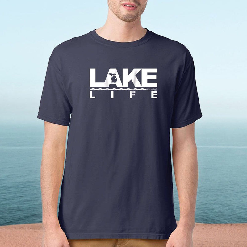 "Michigan Lake Life"Men's Stonewashed T-Shirt