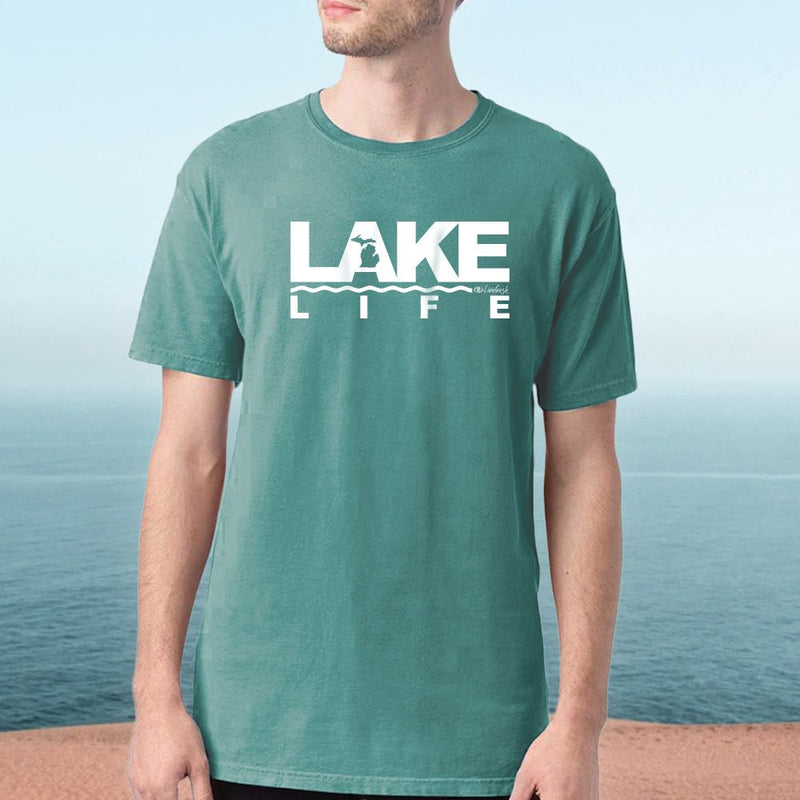 "Michigan Lake Life"Men's Stonewashed T-Shirt