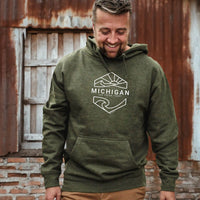 "Michigan Sunset"Men's Hoodie
