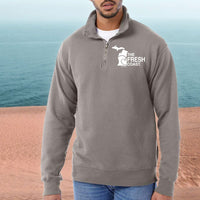 "Fresh Coast"Men's Stonewashed 1/4 Zip Sweatshirt