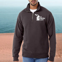 "Fresh Coast"Men's Stonewashed 1/4 Zip Sweatshirt