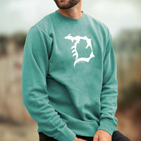 "Michigan D"Men's Stonewashed Crew Sweatshirt