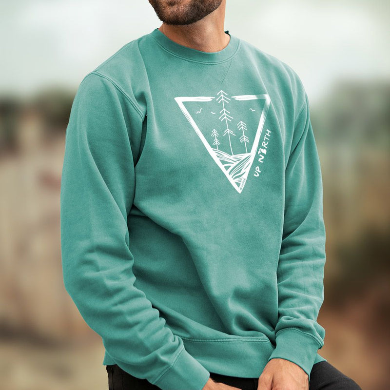 "Untouched"Men's Stonewashed Crew Sweatshirt