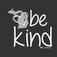 "Michigan Be Kind"Women's Fleece Funnel Neck Pullover Hoodie