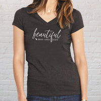 "Beautiful"Women's V-Neck