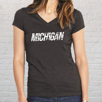 "Michigan Winter"Women's V-Neck