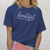 "Beautiful"Relaxed Fit Stonewashed T-Shirt