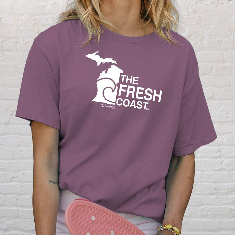 "Fresh Coast"Relaxed Fit Stonewashed Unisex T-Shirt