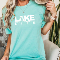 "Michigan Lake Life"Relaxed Fit Stonewashed T-Shirt