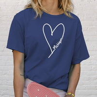 "Made With Love"Relaxed Fit Stonewashed T-Shirt