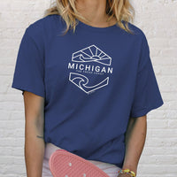 "Michigan Sunset"Relaxed Fit Stonewashed T-Shirt