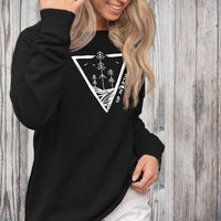 "Untouched"Women's Ultra Soft Wave Wash Crew Sweatshirt