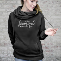"Beautiful"Women's Fleece Funnel Neck Pullover Hoodie