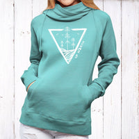 "Untouched"Women's Fleece Funnel Neck Pullover Hoodie
