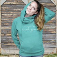"Majestic"Women's Fleece Funnel Neck Pullover Hoodie