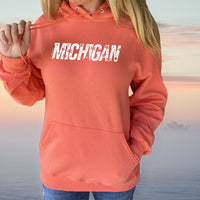 "Michigan Winter"Relaxed Fit Classic Hoodie