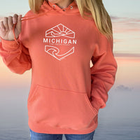"Michigan Sunset"Relaxed Fit Classic Hoodie