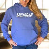 "Michigan Winter"Relaxed Fit Classic Hoodie