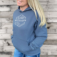 "Michigan Sunset"Relaxed Fit Classic Hoodie