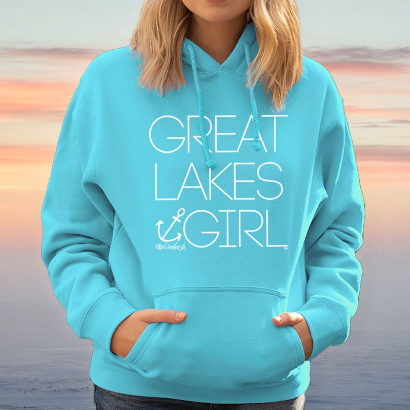 "Great Lakes Girl"Relaxed Fit Classic Hoodie
