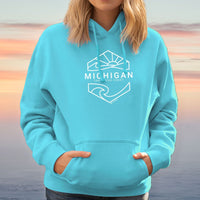 "Michigan Sunset"Relaxed Fit Classic Hoodie