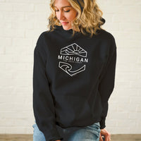 "Michigan Sunset"Soft Style Relaxed Fit Hoodie