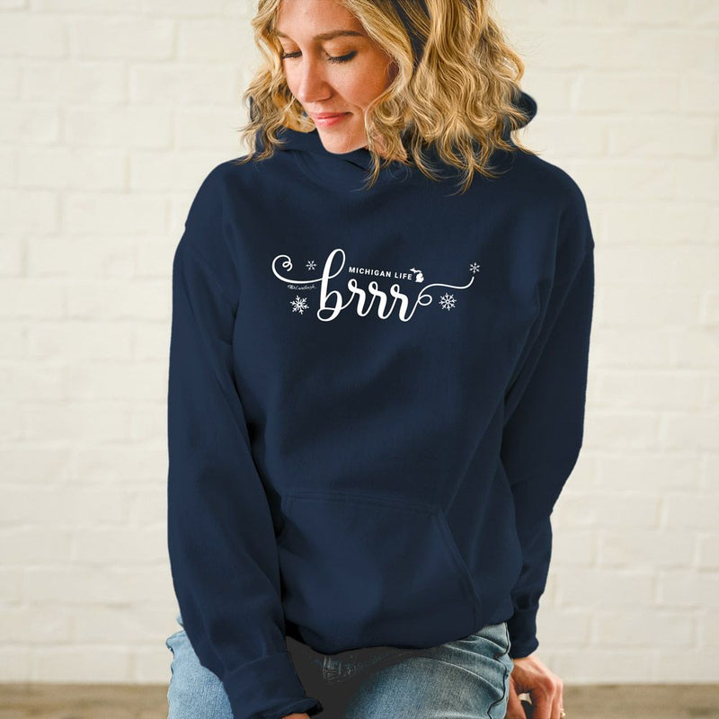 "Brrr... It's Cold In Michigan"Soft Style Relaxed Fit Unisex Hoodie
