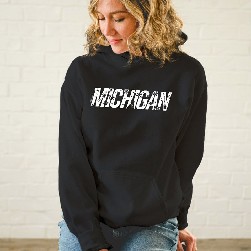 "Michigan Winter"Soft Style Relaxed Fit Hoodie