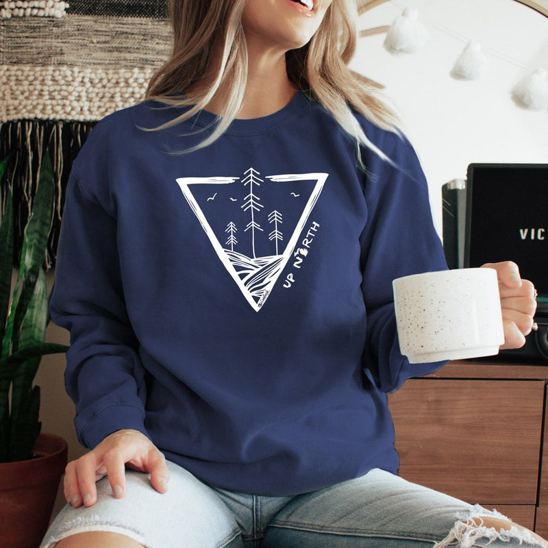 "Untouched"Relaxed Fit Stonewashed Crew Sweatshirt