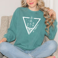 "Untouched"Relaxed Fit Stonewashed Crew Sweatshirt