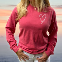 "Little Love"Relaxed Fit Stonewashed Long Sleeve T-Shirt